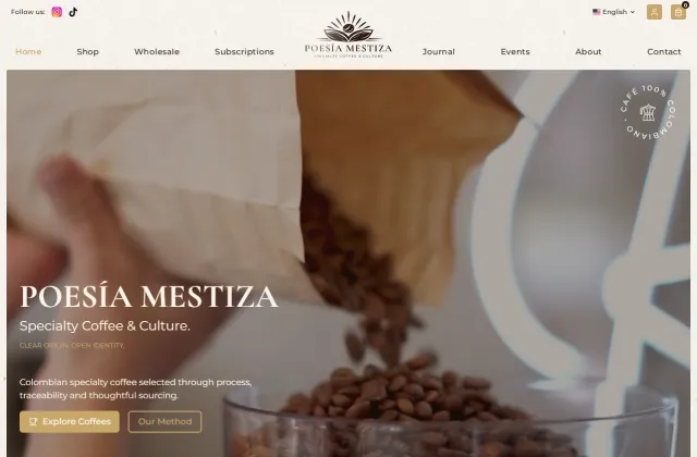 Imagen vista previa de Tienda online Poesía Mestiza Coffee Imagen de Tienda online Poesía Mestiza Coffee